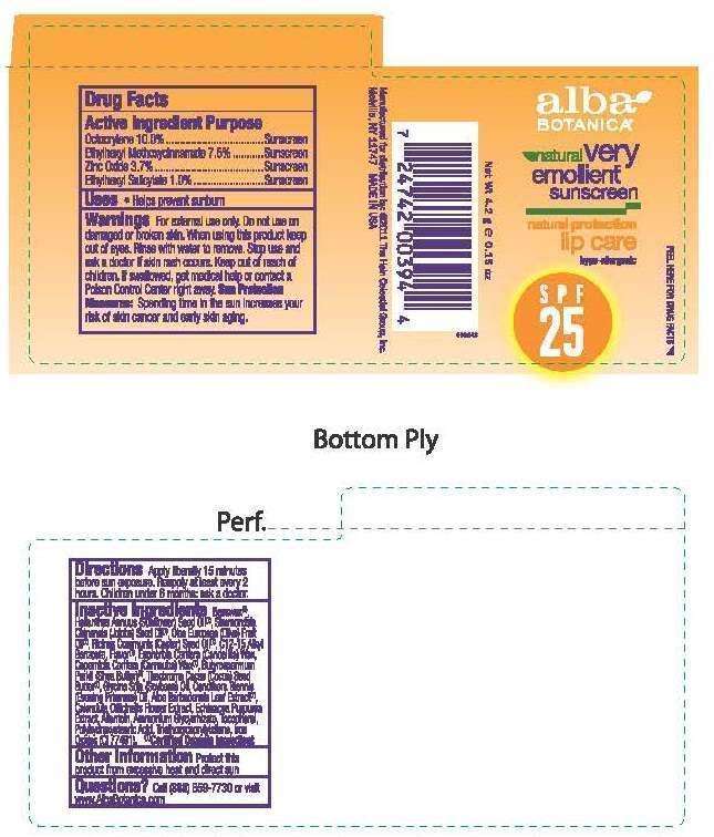 Alba Very Emollient Sunscreen Lip Care SPF25